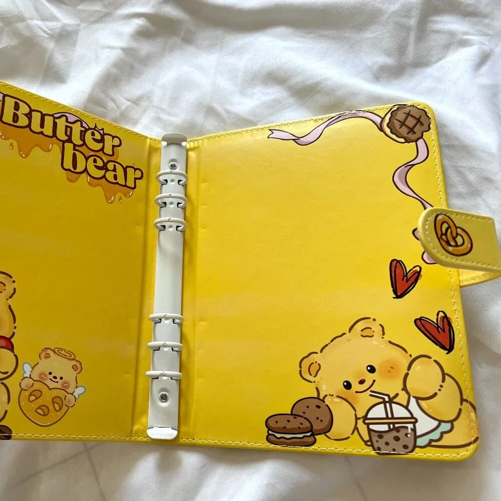 Adorable Butter Bear A5 Binder